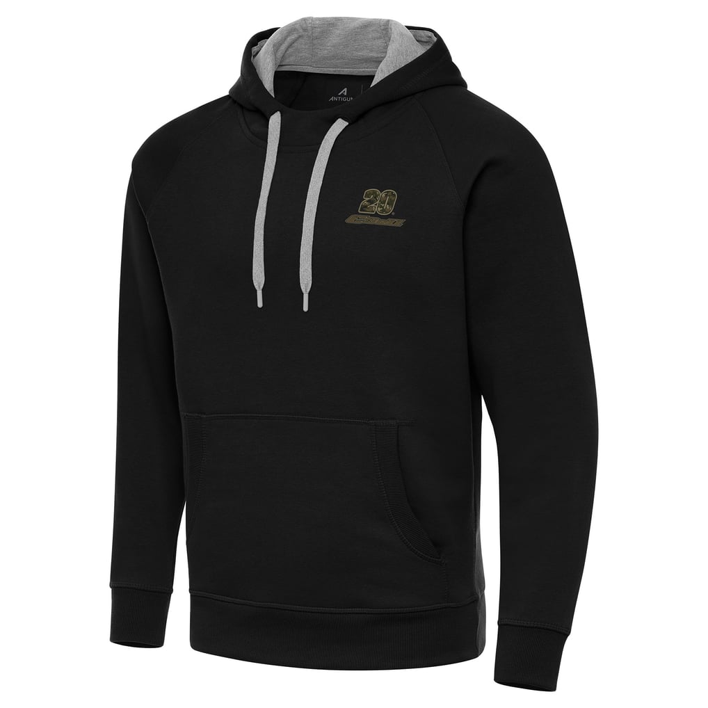  Christopher Bell Antigua Fleece Victory Pullover Hoodie - Black